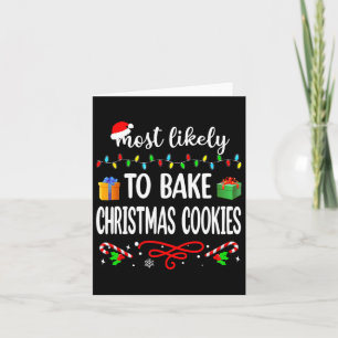Hoogst waarschijnlijk om Kerstmiskoekjes te bakken Kaart