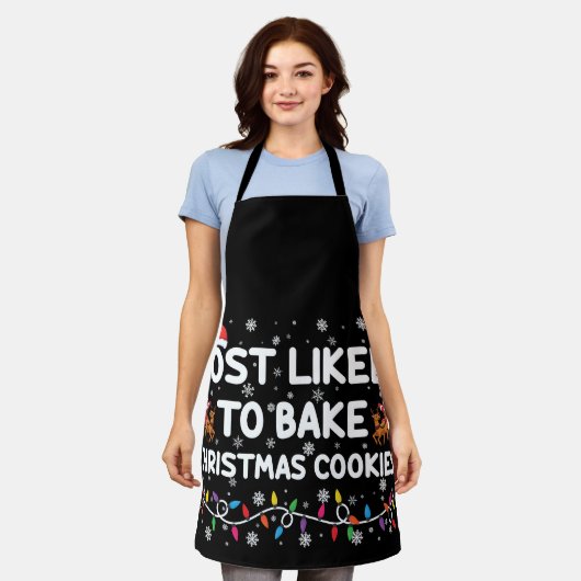 Hoogst waarschijnlijk om Kerstmiskoekjes te bakken Schort (Gedragen)