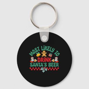 Hoogst waarschijnlijk om Santa's Beer Christmas Py Sleutelhanger
