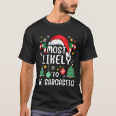 Hoogst waarschijnlijk sarcastisch grappig familie t-shirt (Voorkant)