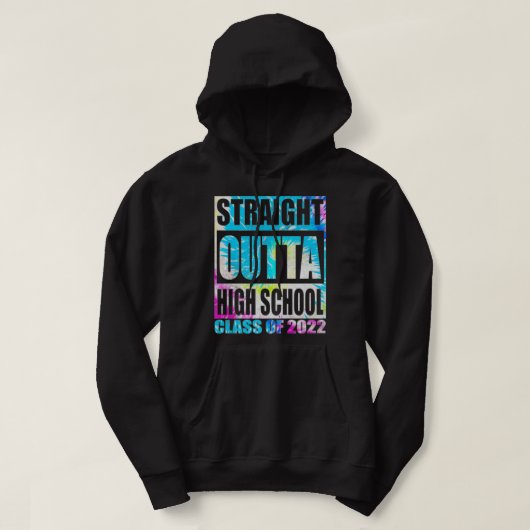 Hoogste Afstuderen direct buiten de middelbare sch Hoodie (Design voorkant)