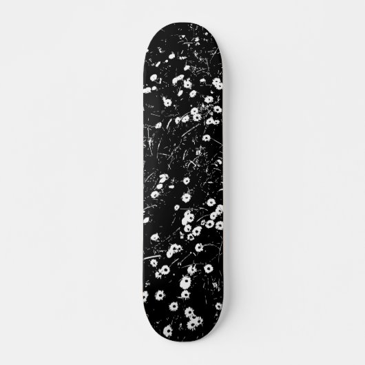 Hoogste Contrast Daisy Lawn 02 Skateboard (Voorkant)