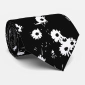 Hoogste Contrast Daisy Lawn 02 Stropdas (Opgerold)