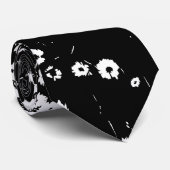 Hoogste Contrast Daisy Lawn Stropdas (Opgerold)