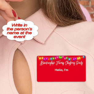 Hoogste Grens Kerstmislichten Document Etiket Naam