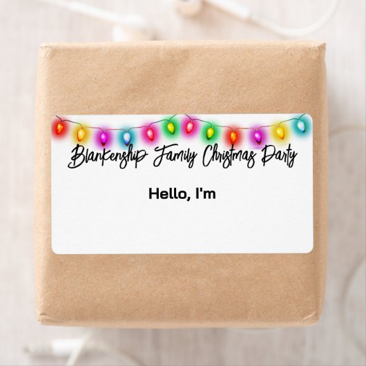 Hoogste Grens Kerstmislichten Document Etiket Naam (Insitu)