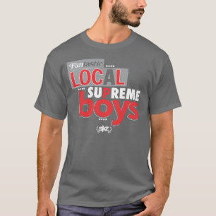 Hoogste jongens (grijs, rood) t-shirt