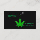 Hoogste kwaliteit hemp-afgeleide CBD-olie beschikb Visitekaartje (Achterkant)
