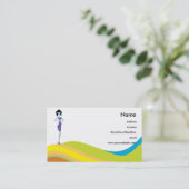 Hoogste leidersrol visitekaartje (Staand voorkant)