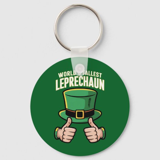 Hoogste Leprechaun Funny Irish Humor ter wereld Sleutelhanger (Voorkant)
