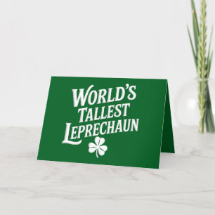Hoogste Leprechaun Ierse St Patrick's Day ter were Bedankkaart