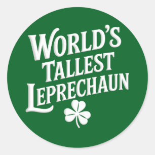 Hoogste Leprechaun Ierse St Patrick's Day ter were Ronde Sticker