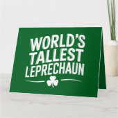 Hoogste Leprechaun St. Patrick's Day ter wereld Kaart (Voorkant)