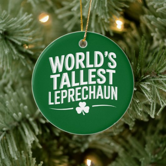 Hoogste Leprechaun St. Patrick's Day ter wereld Keramisch Ornament (Boom)
