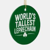Hoogste Leprechaun St. Patrick's Day ter wereld Keramisch Ornament (Rechts)