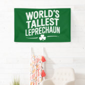 Hoogste Leprechaun St. Patrick's Day ter wereld Spandoek (Insitu)