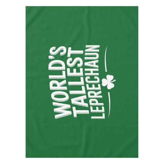 Hoogste Leprechaun St. Patrick's Day ter wereld Tafelkleed (Voorkant)