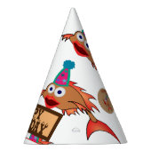 HOOGSTE MAANDAG MET VIS MET PET PATROON FEESTHOEDJES (Rechts)