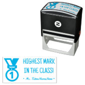 "HOOGSTE PUNT IN DE KLAS!" Tutor Rubber Stamp Zelfinktende Stempel (In situ)