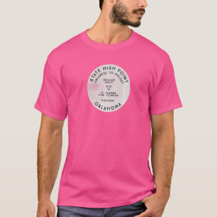 Hoogste punt van de staat Oklahoma Black Mesa-wand T-shirt