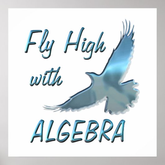 Hoogste vlucht met Algebra Poster (Voorkant)