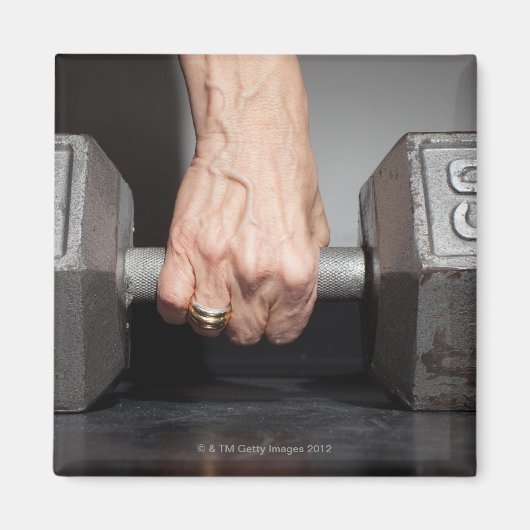 Hoogste vrouwen die gewichten heffen magneet (Voorkant)