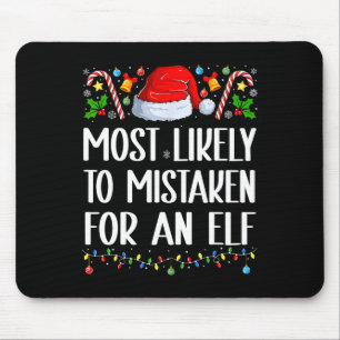 Hoogstwaarschijnlijk aangezien voor een Elf Kerstm Muismat