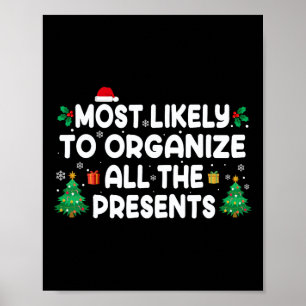 Hoogstwaarschijnlijk alle cadeaus familie kerst or poster