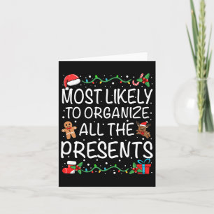Hoogstwaarschijnlijk alle cadeaus van de familie o kaart