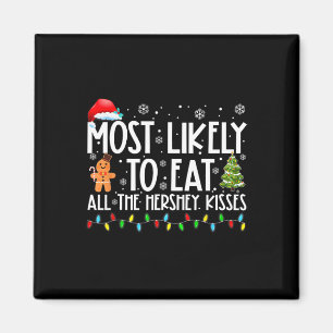 Hoogstwaarschijnlijk alle Hershey Kisses Fun Xmas Magneet