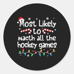 Hoogstwaarschijnlijk alle ijshockeywedstrijden op ronde sticker