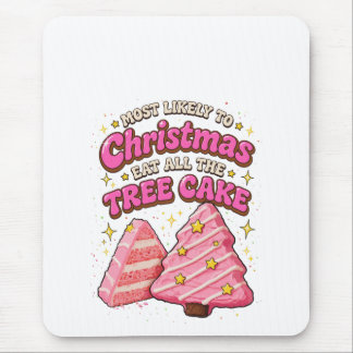 Hoogstwaarschijnlijk alle kerstboomcake opeten muismat