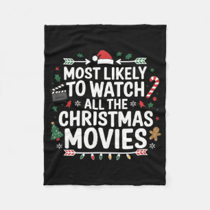 Hoogstwaarschijnlijk alle kerstfilms te bekijken M Fleece Deken