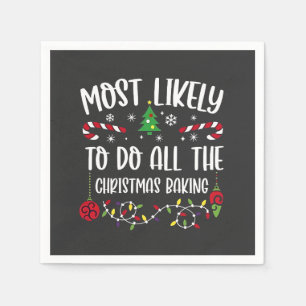 Hoogstwaarschijnlijk alle kerstgebak maken servet