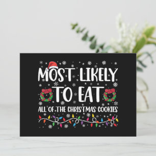Hoogstwaarschijnlijk alle kerstkoekjes op te eten kaart