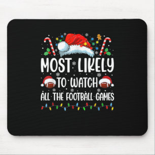 Hoogstwaarschijnlijk alle voetbalwedstrijden Kerst Muismat