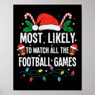 Hoogstwaarschijnlijk alle voetbalwedstrijden kerst poster