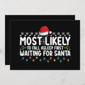 Hoogstwaarschijnlijk Als Eerste In Slaap Vallen Te Kaart (Voorkant / Achterkant)