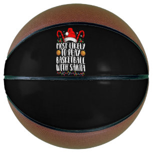 Hoogstwaarschijnlijk basketbal spelen met Kerstman