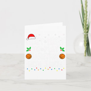 Hoogstwaarschijnlijk basketbal spelen met Kerstmis Kaart