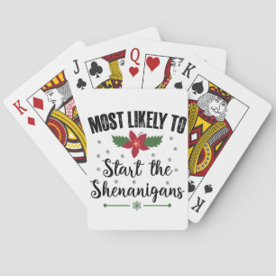 Hoogstwaarschijnlijk begint de kerst-shenanigans pokerkaarten