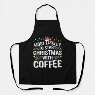 Hoogstwaarschijnlijk begint Kerstmis met koffie Fa Schort