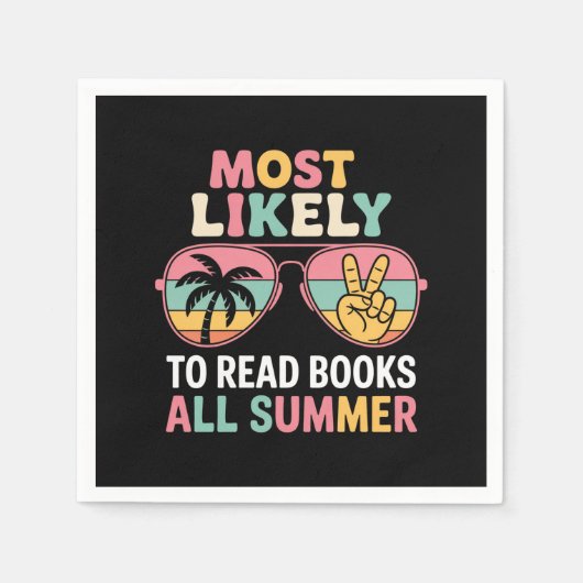 Hoogstwaarschijnlijk boeken lezen Alle zomerlerare Servet (Voorkant)