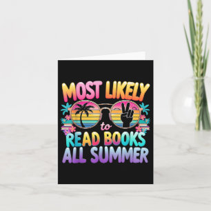 Hoogstwaarschijnlijk boeken lezen tijdens de zomer kaart