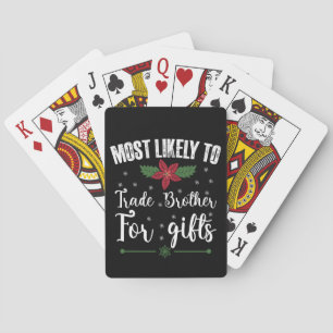 Hoogstwaarschijnlijk Broer Ruilen Voor Kerstcadeau Pokerkaarten