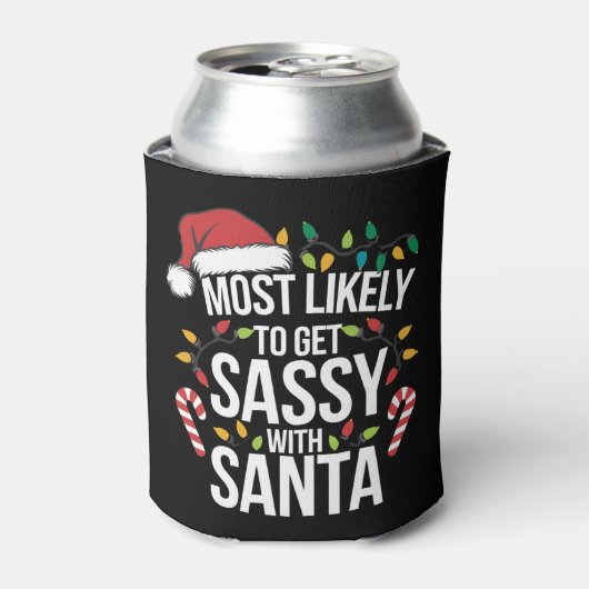 Hoogstwaarschijnlijk brutaal met kerstmis blikjeskoeler (Blikje Voorkant)