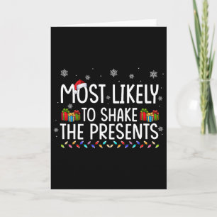 Hoogstwaarschijnlijk de cadeautjes familie matchin kaart