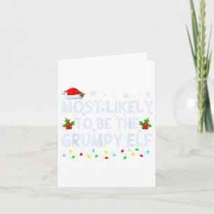 Hoogstwaarschijnlijk de chagrijnige elfenfamilie C Kaart