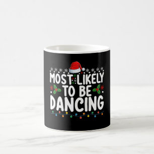 Hoogstwaarschijnlijk de dansende kerstfamilie koffiemok