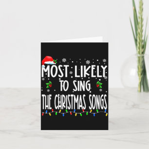Hoogstwaarschijnlijk de kerstliederen Kerstmis te Kaart
